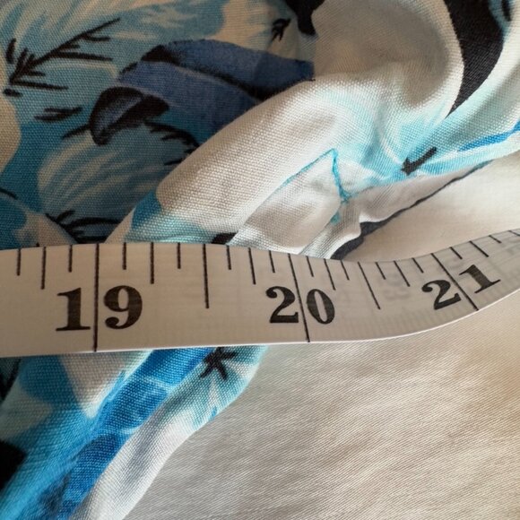 Vivien of Holloway Retro Kitty Plumeria Blue 50s Style Cotton Dress - Picture 12 of 14